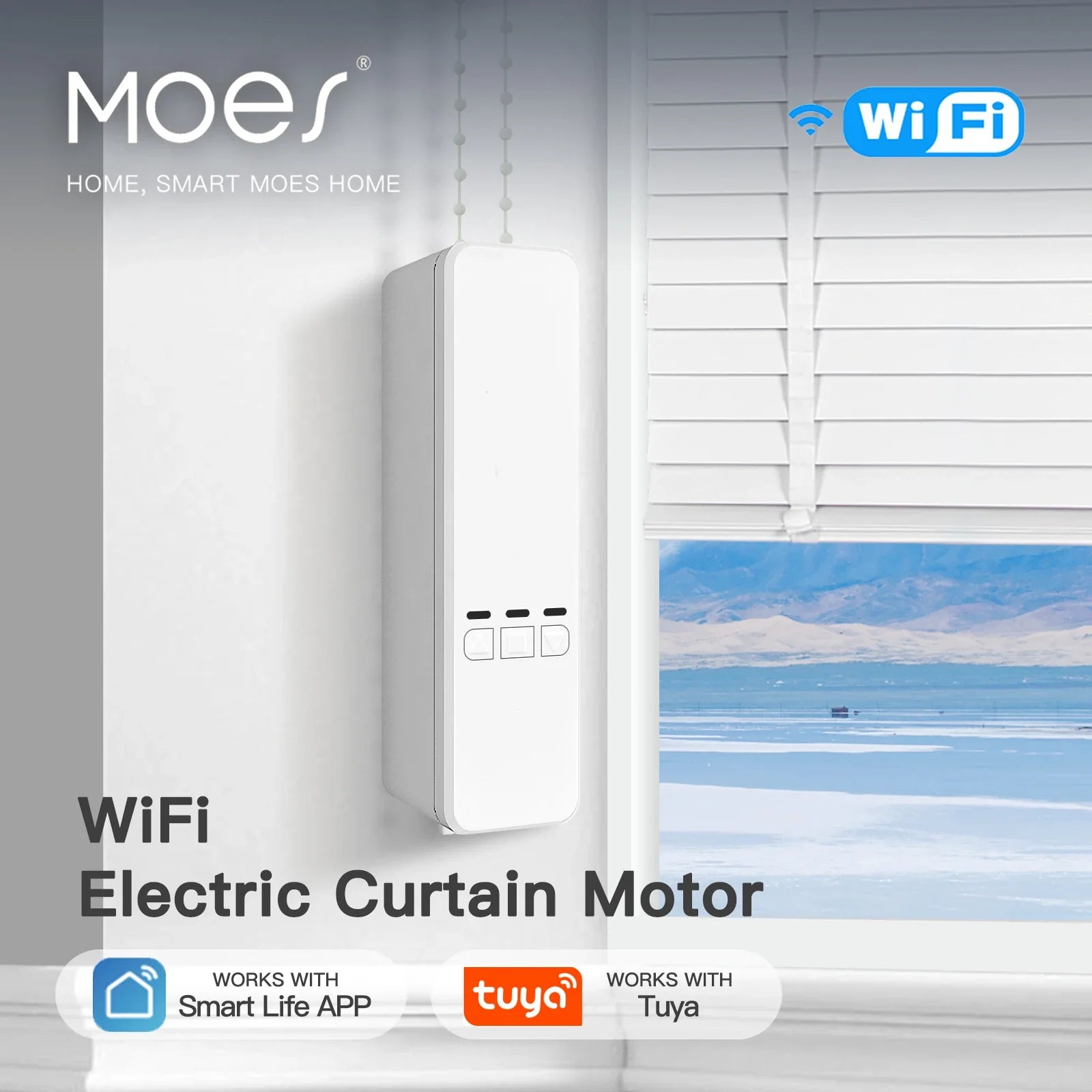 Smart WiFi Roller Blind Motor Kit - App & Remote Control