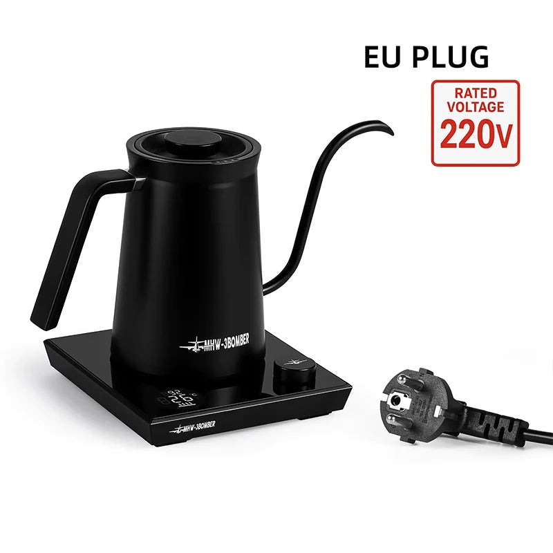 MHW-3BOMBER Intelligenter elektrischer Kaffeekessel Präzise Temperaturregelung Schwanenhalskessel Pour Over Kaffee Home Barista Zubehör