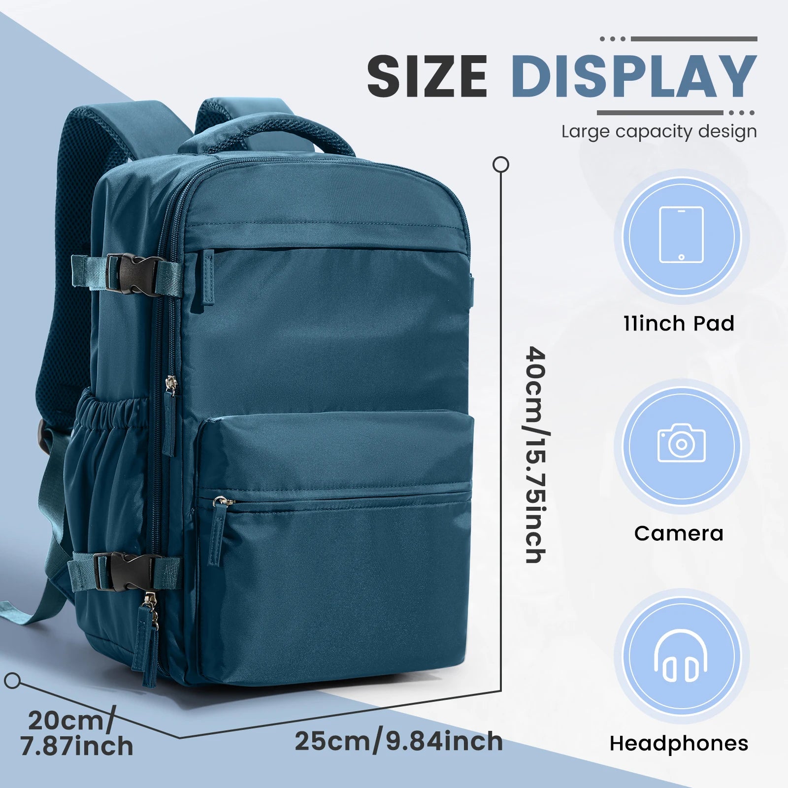 Vakuum-Kompressions-Reiserucksack – erweiterbares Handgepäck, 20–35 l
