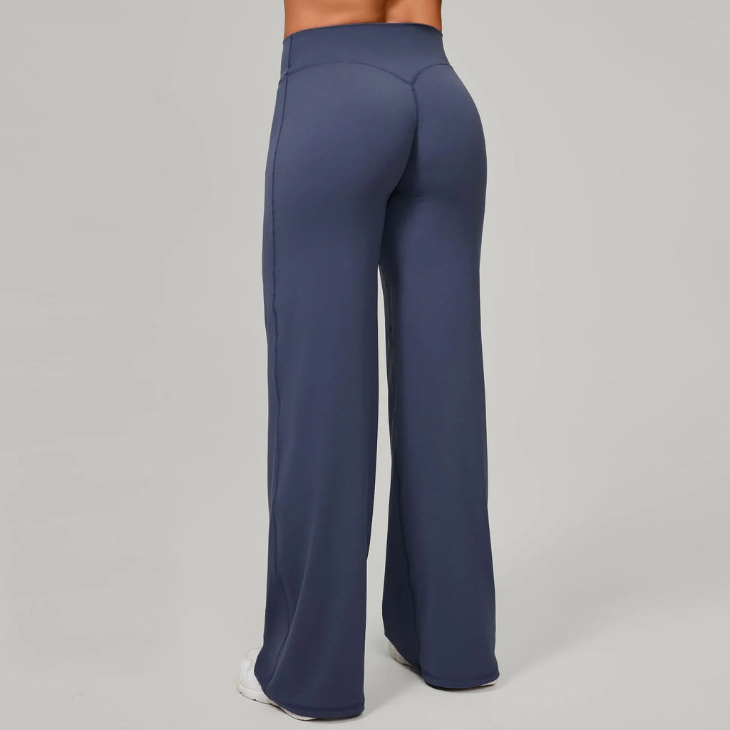 Pantalon de yoga droit taille haute pour femmes