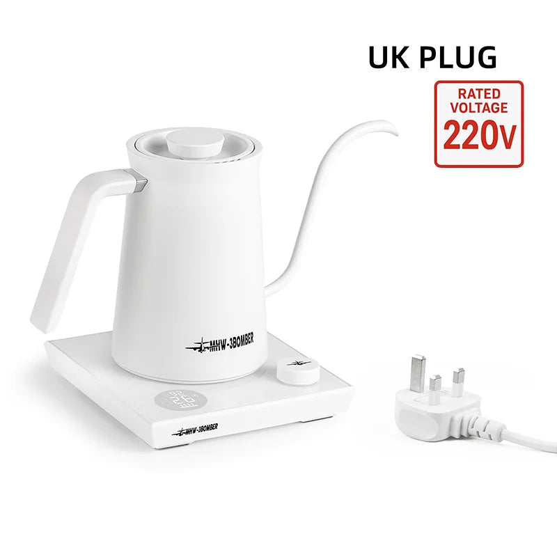 MHW-3BOMBER Intelligenter elektrischer Kaffeekessel Präzise Temperaturregelung Schwanenhalskessel Pour Over Kaffee Home Barista Zubehör