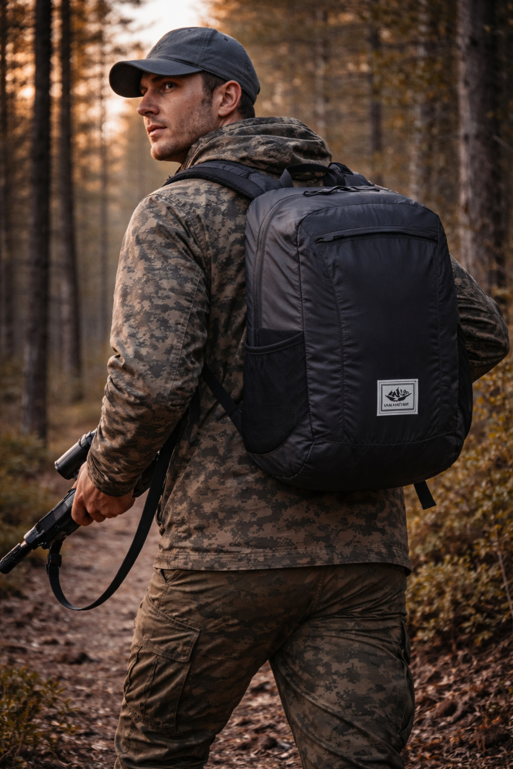Leichter wasserdichter faltbarer Rucksack – Kompakter Tagesrucksack für Outdoor-Aktivitäten