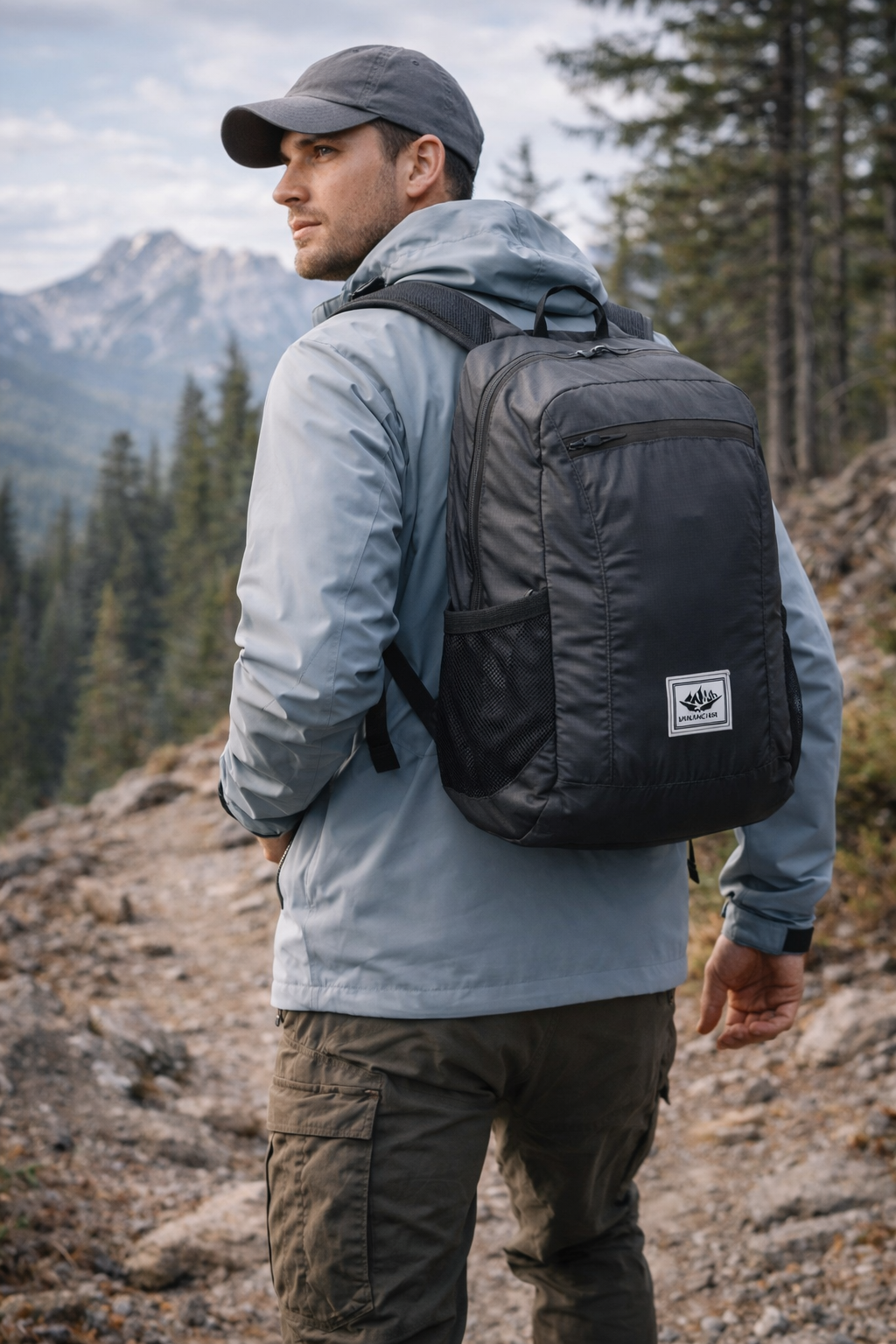 Leichter wasserdichter faltbarer Rucksack – Kompakter Tagesrucksack für Outdoor-Aktivitäten