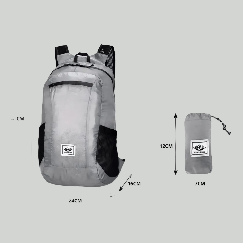 Leichter wasserdichter faltbarer Rucksack – Kompakter Tagesrucksack für Outdoor-Aktivitäten
