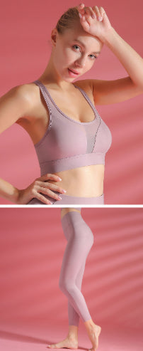 Sports Bra Shockproof Yoga Vest Sports Bra Set