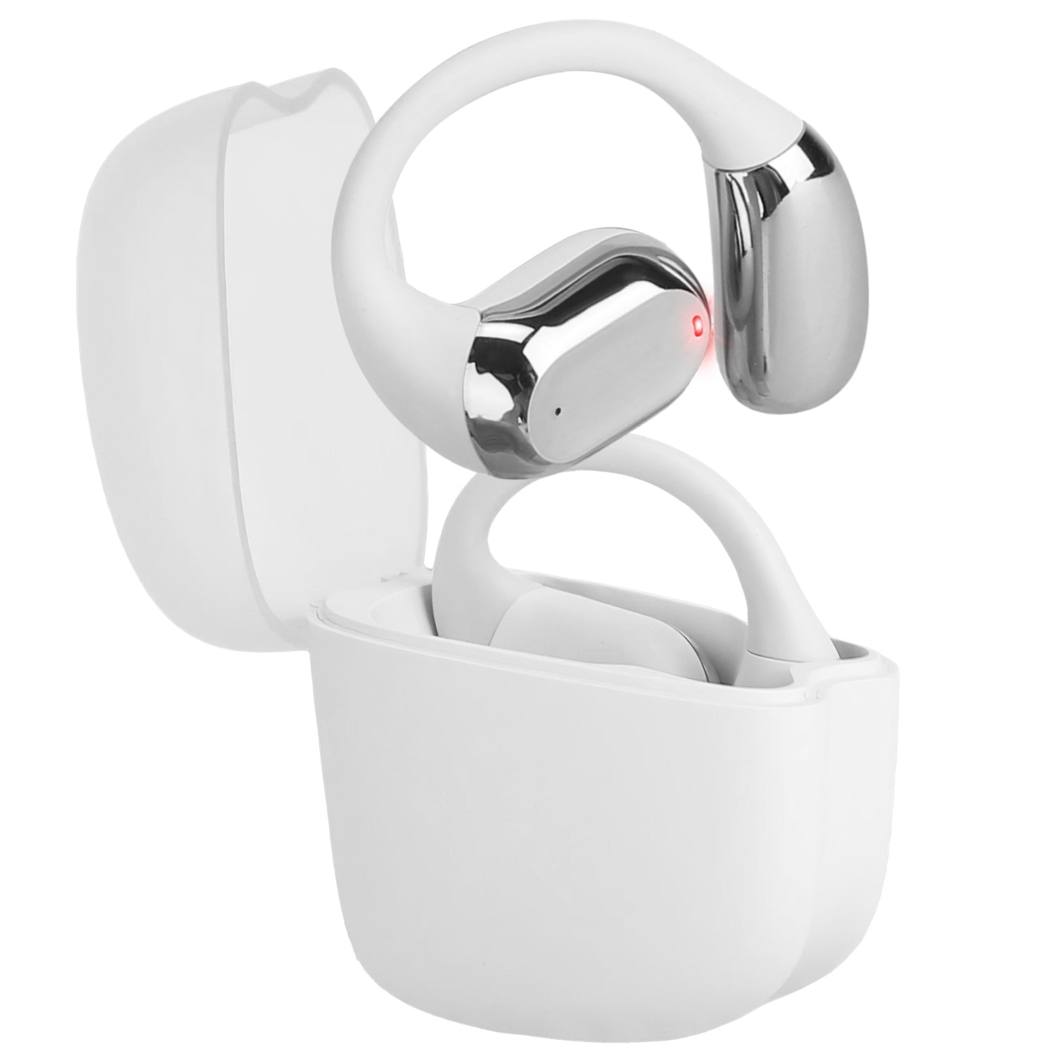1 Satz kabellose V5.4 Open-Ear-Ohrhörer mit Ohrbügel, LED-Display-Ladecase, IPX5 wasserdicht, 300 Std. Standby-Zeit, Touch-Steuerung, Stereo-Sportkopfhörer für Training und Laufen