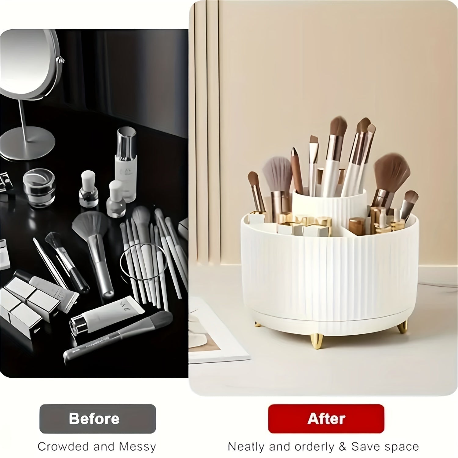 360° drehbarer Kosmetik-Organizer für Damen